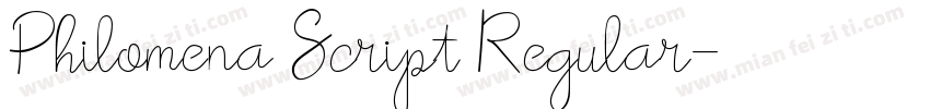 Philomena Script Regular字体转换